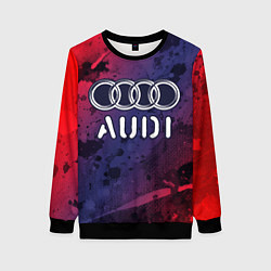 Свитшот женский AUDI Audi Краски, цвет: 3D-черный