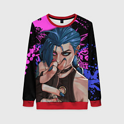 Свитшот женский Arcane League Of Legends JINX ПАУДЕР, цвет: 3D-красный