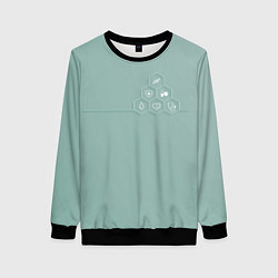 Свитшот женский На службе здоровья, цвет: 3D-черный