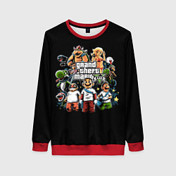 Свитшот женский Mario x GTA, цвет: 3D-красный