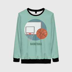 Свитшот женский Basketball Спорт, цвет: 3D-черный