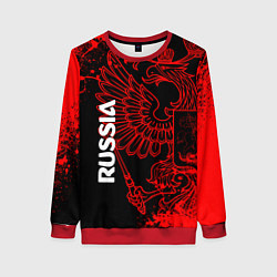 Свитшот женский Russia Герб страны, цвет: 3D-красный