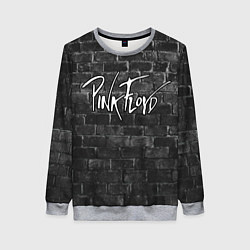 Свитшот женский PINK FLOYD - ПИНК ФЛОЙД КИРПИЧНАЯ СТЕНА, цвет: 3D-меланж