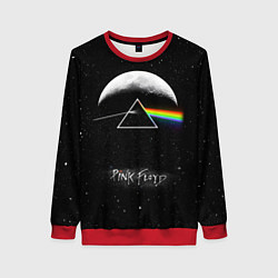 Свитшот женский PINK FLOYD LOGO ПИНК ФЛОЙД ЗВЕЗДЫ, цвет: 3D-красный