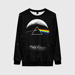 Свитшот женский PINK FLOYD LOGO ПИНК ФЛОЙД ЗВЕЗДЫ, цвет: 3D-черный