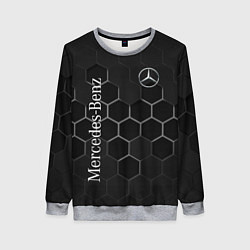 Женский свитшот Mercedes-Benz black соты