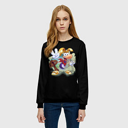 Свитшот женский РАЙМАН - RAYMAN LEGENDS, цвет: 3D-черный — фото 2