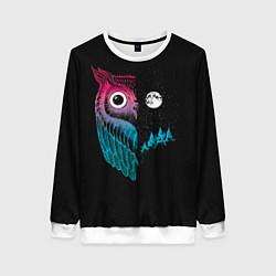 Женский свитшот Ночная сова Градиент