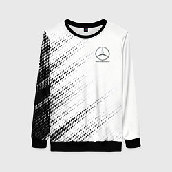 Свитшот женский Mercedes-Benz - White, цвет: 3D-черный