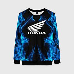 Свитшот женский Honda Fire, цвет: 3D-черный