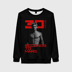 Свитшот женский 30 Seconds to Mars Jared Leto, цвет: 3D-черный