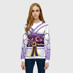 Свитшот женский БААЛ СЁГУН РАЙДЕН КОСТЮМ, цвет: 3D-белый — фото 2