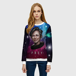 Свитшот женский Prey girl space, цвет: 3D-белый — фото 2
