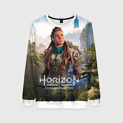 Свитшот женский Aloy Элой Horizon, цвет: 3D-белый