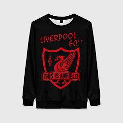 Свитшот женский Liverpool Ливерпуль, цвет: 3D-черный