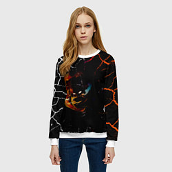 Свитшот женский КЛИНОК РАССЕКАЮЩИЙ ДЕМОНОВ Зеницу Агацума, цвет: 3D-белый — фото 2