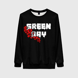 Женский свитшот Green day Цветы