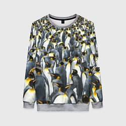 Свитшот женский Пингвины Penguins, цвет: 3D-меланж