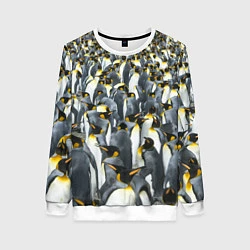 Свитшот женский Пингвины Penguins, цвет: 3D-белый