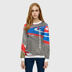 Свитшот женский McLaren Racing Route, цвет: 3D-белый — фото 2