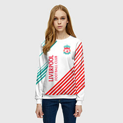 Свитшот женский LIVERPOOL ЛИВЕРПУЛЬ, цвет: 3D-белый — фото 2