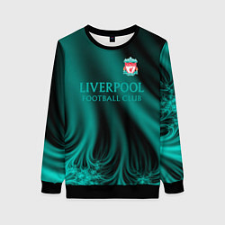 Свитшот женский Liverpool спорт, цвет: 3D-черный