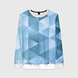 Женский свитшот Треугольники 3D Frozzen 2022