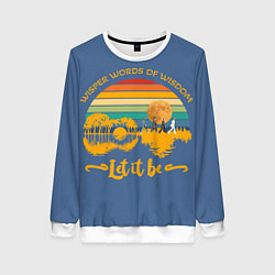 Свитшот женский Let it be The Beatles 3D, цвет: 3D-белый