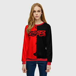 Свитшот женский Акудама драйв арт, цвет: 3D-красный — фото 2