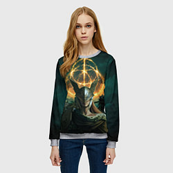 Свитшот женский ELDEN RING FEARLESS, цвет: 3D-меланж — фото 2