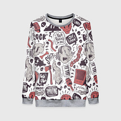 Свитшот женский Amazing graffiti, цвет: 3D-меланж