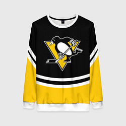 Свитшот женский Pittsburgh Penguins Питтсбург Пингвинз, цвет: 3D-белый