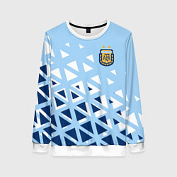 Свитшот женский Сборная Аргентины футбол, цвет: 3D-белый