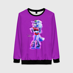 Свитшот женский Five Nights at Freddys: Security Breach Волчица Ро, цвет: 3D-черный