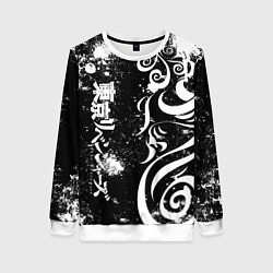 Женский свитшот ТОКИЙСКИЕ МСТИТЕЛИ - БРЫЗГИ КРАСКИ