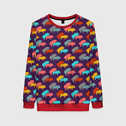 Женский свитшот Свиньи 18