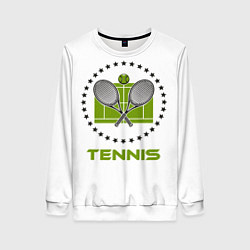 Свитшот женский TENNIS Теннис, цвет: 3D-белый