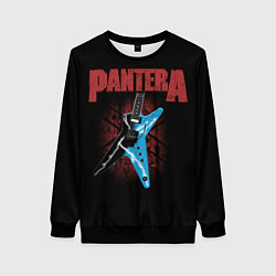 Свитшот женский PANTERA гитара, цвет: 3D-черный
