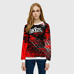 Свитшот женский Louna краски, цвет: 3D-белый — фото 2