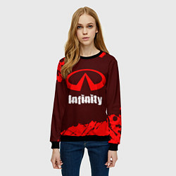 Свитшот женский INFINITI Infinity Краска, цвет: 3D-черный — фото 2