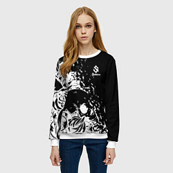 Свитшот женский Sabaton - сабатон черепа, цвет: 3D-белый — фото 2