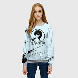 Свитшот женский The doors музыкант, цвет: 3D-меланж — фото 2
