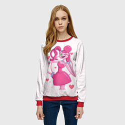 Свитшот женский POPPY PLAYTIME - Mommy long legs - Мамочка длинные, цвет: 3D-красный — фото 2