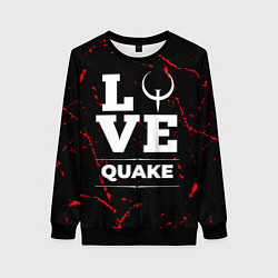 Свитшот женский Quake Love Классика, цвет: 3D-черный