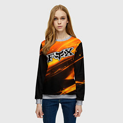 Свитшот женский FOX RACING - ФОКС СИЯНИЕ, цвет: 3D-меланж — фото 2