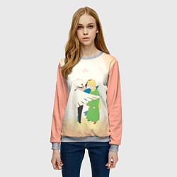 Свитшот женский Дитя Света и Маленький Принц Sky: Children Of The, цвет: 3D-меланж — фото 2