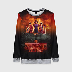 Свитшот женский ОЧЕНЬ СТРАННЫЕ ДЕЛА STRANGER THINGS, цвет: 3D-меланж