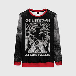 Свитшот женский Atlas Falls - Shinedown, цвет: 3D-красный