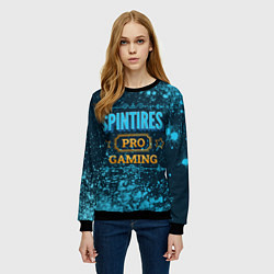 Свитшот женский Игра Spintires: PRO Gaming, цвет: 3D-черный — фото 2