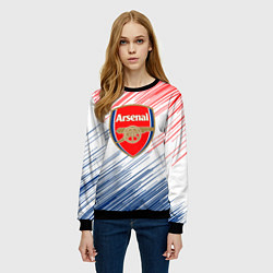 Свитшот женский Арсенал arsenal logo, цвет: 3D-черный — фото 2